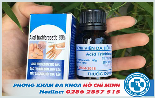 Thuốc Acid Trichloracetic 80 chữa sùi mào gà giá bao nhiêu tiền